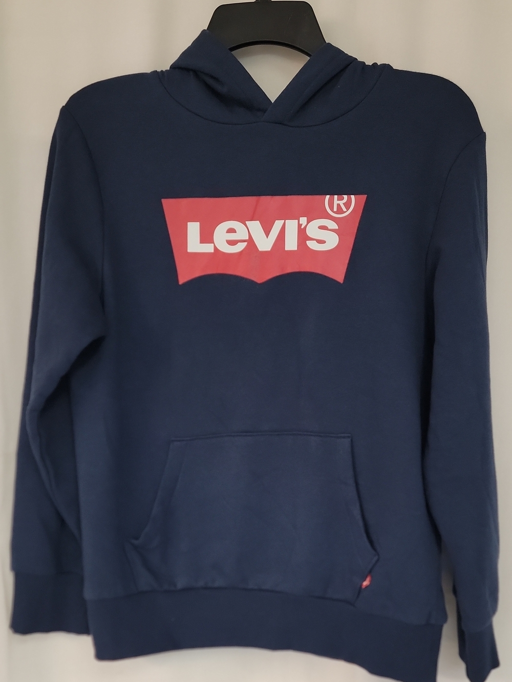 Levi's Navy Hoodie with Red Logo